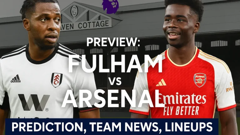 Fulham vs Arsenal – Prediction, Team News, Lineups (Premier League 2025/26)